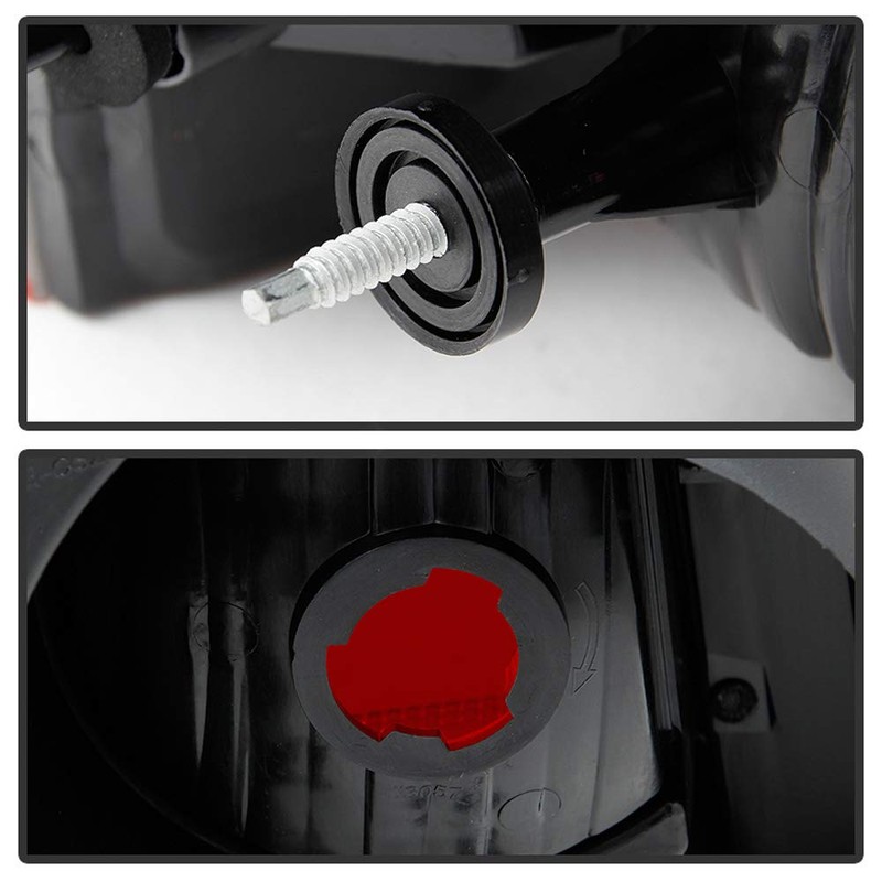ACANII - For 2006 2007 2008 Dodge Charger Red Smoked