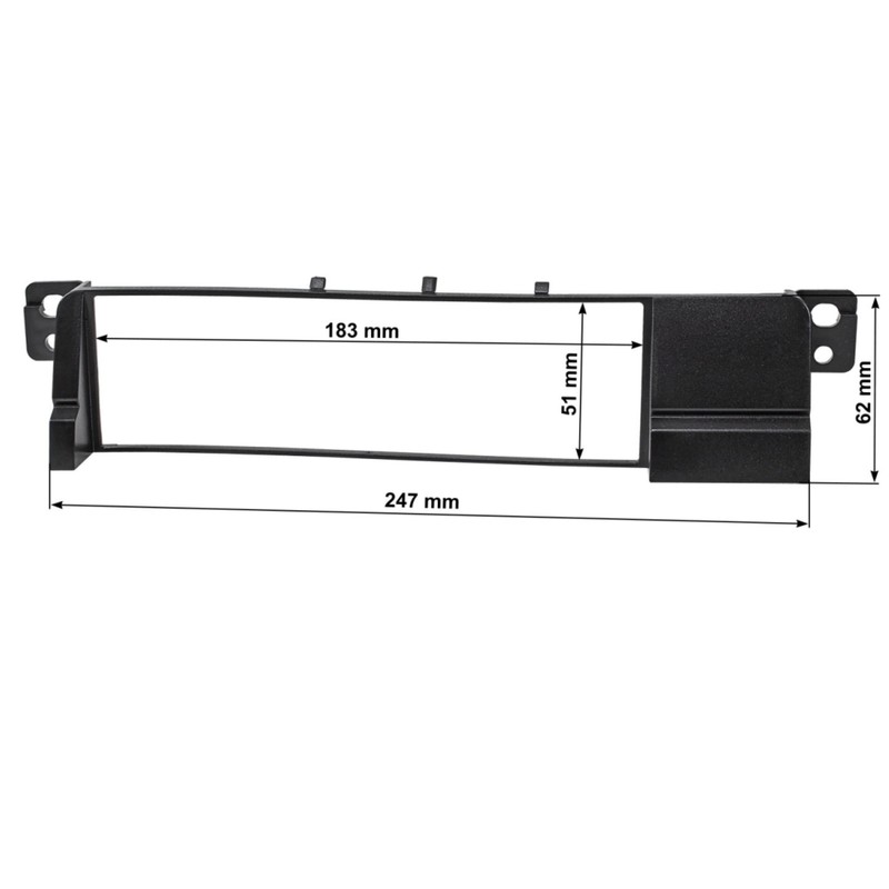 Sound-way - Single DIN Car Radio Frame Installation, 1 DIN