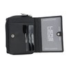 Wallet with side zip pocket LEAS, Genuine Leather, black -