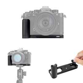 JJC Z f Camera Handle with Concealed AirTag Storage Compartment for Nikon Z F Mirrorless Camera, Quick Release Plate L-Bracket Holder Compatible with Nikon FTZ II and FTZ Lens Adapter