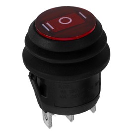 Kichvoe 6A Spdt Rocker Toggle Switch Button for Auto Car and Boat Durable Easy to Install Cycle Mechanical Life Fits
