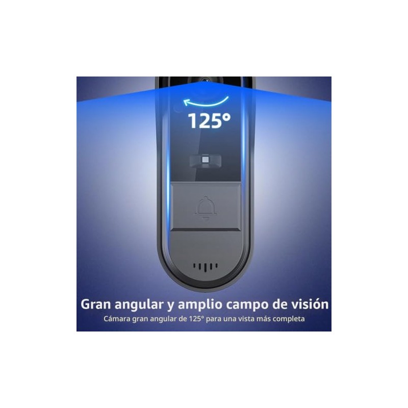 Cámara de Timbre de Video inalámbrico con Timbre inalámbrico Audio