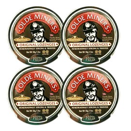 Simpkins Original Olde Miners Lozenges, 50g Tin, Pack of 4