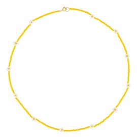 KELITCH Daisy Flower Miyuki Beads Choker Necklace Cute Chain Necklace Fashion Necklace Jewellery Women 45A, miyuki