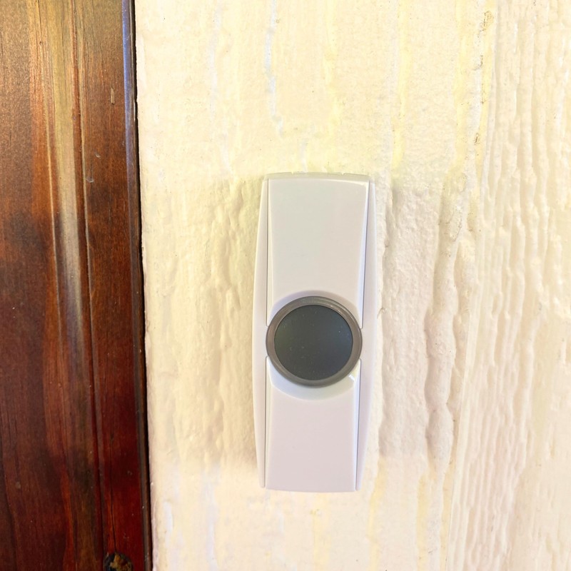 Battery Powered Wireless Portable Door Bell Chime with Visual Alert