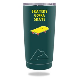 MightySkins Skin Compatible with Ozark Trail Tumbler 20 oz. – Skaters Gonna Skate | Protective, Durable, and Unique Vinyl Decal wrap Cover | Easy to Apply, Remove, and Change Styles | Made in The USA