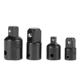 Adaptador de Enchufe de 4 Piezas, Reductores, Accionamiento Cuadrado, Acero Al Cromo Vanadio, Adaptador de Llave de 1/2 ", 3/8", 1/4 "(negro)