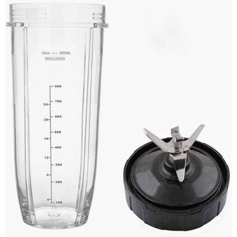 32oz Cup with 7Fin Blade for Nutri Ninja Auto IQ