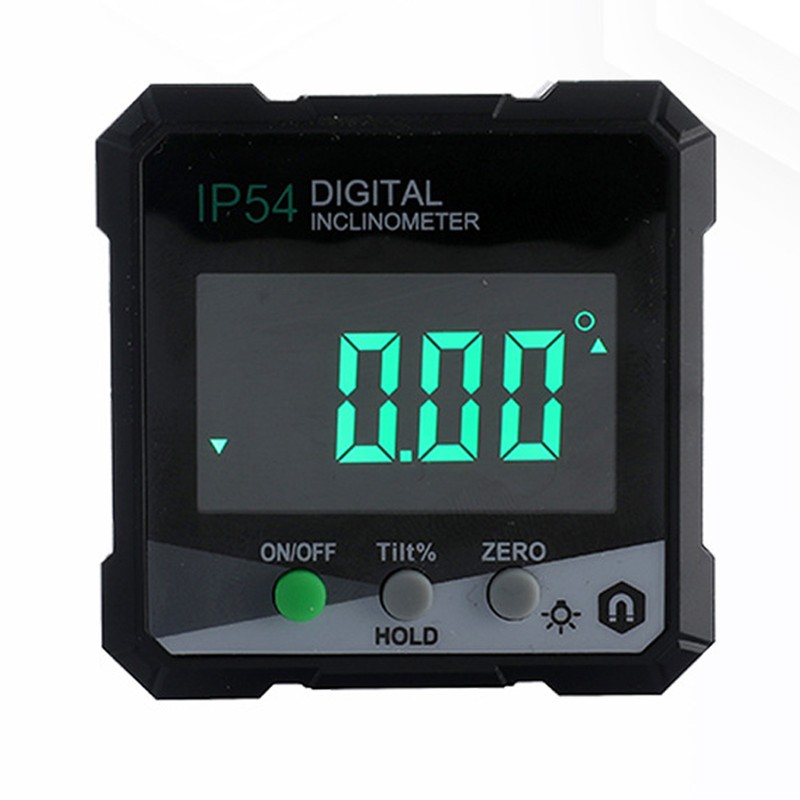 Digital Inclinometer 4x90° Measurement IP54 LCD Screen Magnetic Digital Display