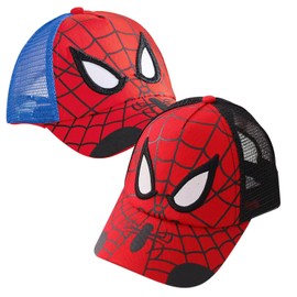 OIUTSNH Children's Baseball Cap, Red, Boys Cap, Children, UV Protection, Spidery Cap, Children's Sports, Size Adjustable Buckle Design, Hiphop Children's Caps Boys Girls, 1, M