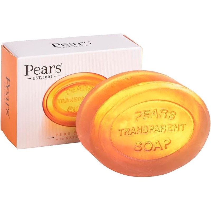 Pears Natural Amber Soap Bars 125g 6 Pack + 1x