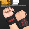 EVO Fitness Pair of 18” Deep Black Weight Lifting Wrist