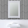 Peel & Stick Wallpaper Swatch - Herringbone Chevron Tribal Modern