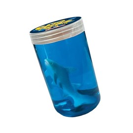 GooPotz - Shark from Deluxebase. Colourful Sensory Slime Toy with a Shark Figure. Stretchy Slime Putty and Animal Toys for Kids.