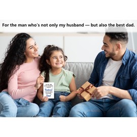 GMEMNOV Funny Fathers Day Card for Husband - Fathers Day Card from Wife Sweet Husbands Birthday Cards The Only Thing Better Than Having You As A Husband