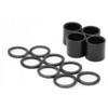 Bones Skateboard Black Soft Bushings with Axle, Kingpin Nuts and