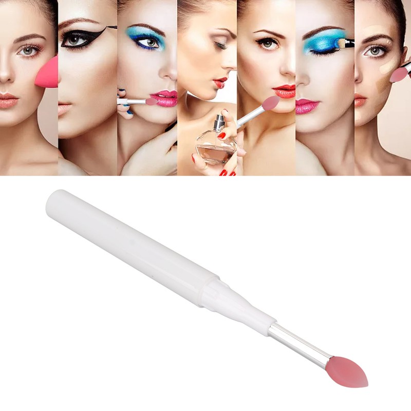 10Pcs Silicone Lip Brush Soft Reusable Dustproof Portable Multipurpose Lipstick