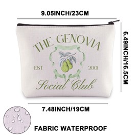 Princess Genovia Makeup Bag The Genovia Social Club Gifts Princess Mia Thermopolis Gifts Mia and The Queen Gifts (The GENOVIA UK)