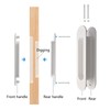 MOROBOR Double Sided Handle, 2pcs Oval Embedded Sliding Barn Door