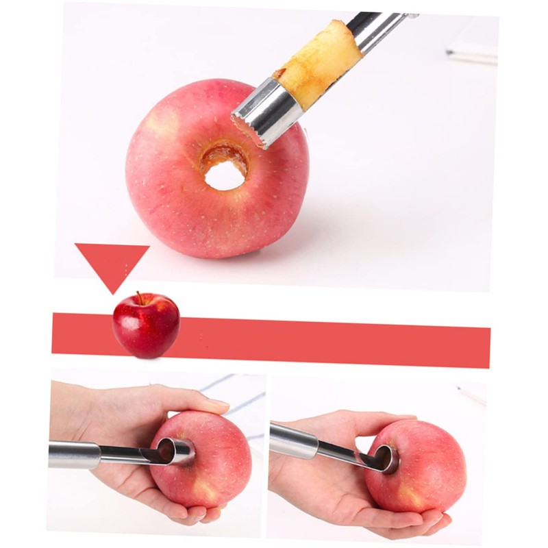 BIUDECO 3Pcs Stainless Steel Fruit Corer Portable Core Remover Tools