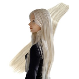 30 Inch Highlights Mix Blonde Hair Extensions Sew in Weft Natural Hair Extensions 200g Long Straight Bundles Synthetic