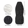 Talayituse Black Leopard Print Car Seat Covers 2pcs/Set High Back