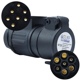 CCLIFE Trailer Adaptor 13 to 7 Pin 12 V Plug Adapter Coupling