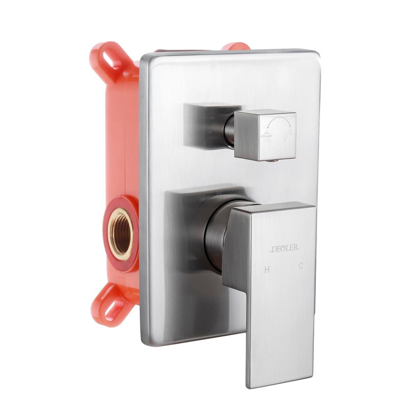 DEOLER Wall Mount Pressure Balance Valve, Solid Brass Shower Replacement,