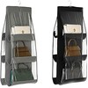 MICOKAY Hanging Closet Organizer, 2 Pcs 6 Pockets Hanging Handbag