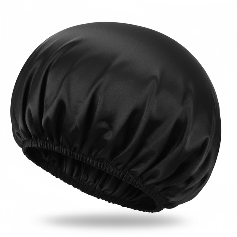 Sibba Shower Cap Elastic Shower Bonnet Caps Bath Hair Wrap