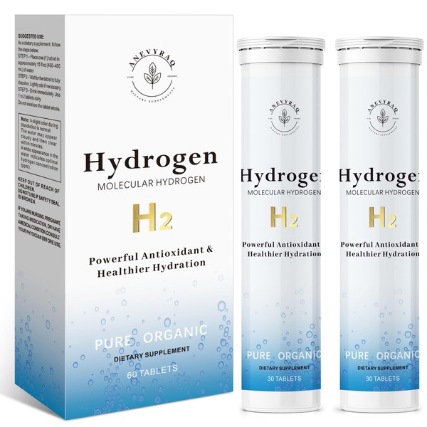 ANEVYRAQ Molecular Hydrogen Water Tablets with Magnesium - 8 PPM