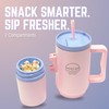 Sip N’ Snack Dual Compartment Stainless Steel Water Bottle –