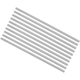 sourcing map Round Steel Rod 2.5 mm HSS Lathe Bar Material Tool 100 mm Long for Shaft Gear Drill Rotating Miniature Axis Cylinder Pin DIY Craft Tool Pack of 10