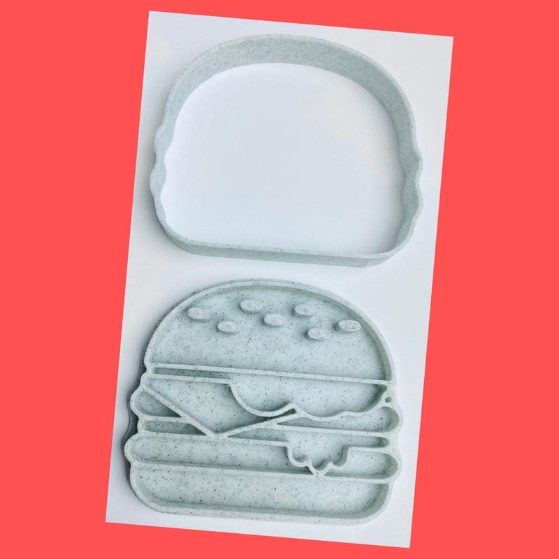 Set of 3 Burger Fries Pizza Fast Food Themed Cookie