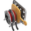Simple Houseware Cabinet Pantry Pot and Pan Organizer Holder Rack,