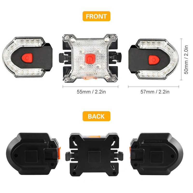 Wireless Control Bike Turn Signal Light Waterproof Bicycle Front Rear