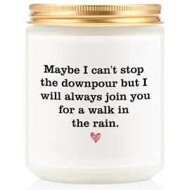Aremdys May I Can't Stop Downpour Candle,Thinking of You Gift Get Well Soon for Women Friendship Gifts for Best Friends Bestie BFF Sister Couple Gift