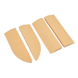 4Pcs Rise Threshold Ramps, Assembly Rubber Door Threshold Wheelchair Door Sill for Sweeper Electric Scooter(Cream Color)