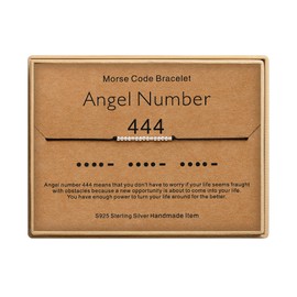 Angel Number Bracelets for Women 444 Morse Code Bracelets Numerology Jewelry Inspirational Gifts for Women