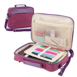 VITAL FONS Bible Cover for Men and Women – Extra-Large Black&Gray Bible Case and Organizer – Bible Carrying Case with Zippered Pockets and Strong Handle – Bible Holder for Bible Accessories