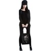 Spiral Pocket Kitten Unisex Fabric Bag, Black, black