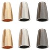 ZCZQC Metall Bell Stopper 30PCS Metal Conical Bells Cord Rope