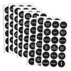 Talented Kitchen Spice Labels Stickers - 144 Round 1.5-Inch Water-Resistant