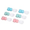 Baby Spoons Forks Set Short Handle Silicone Self Feeding Utensils