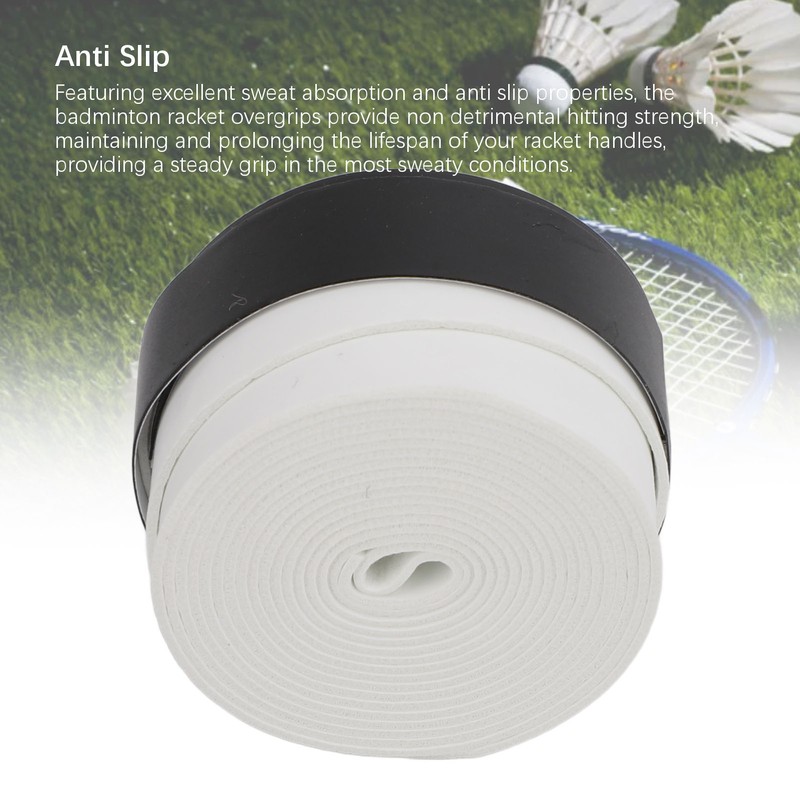 10Pcs Tennis Racket Grip Tape Anti Slip Comfortable Sweat Absorbent