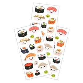 Paper House Kawaii Sushi Fun Food  Stickers Planner Supply Papercraft  Crafts Scrapbook