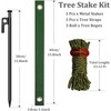 Heavy Duty Tree Stake Kit,11.8" Steel Stakes for Young Trees,