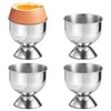 GEEZY Stainless Steel Egg Cups 4 Pieces - Boiled Egg