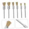 GLEAVI 15pcs Mini Metal Wire Wheel Brush for Electric Grinding