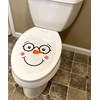 Iconikal 2-Piece Toilet Seat Cling Christmas Decoration Set, Funny Snowman